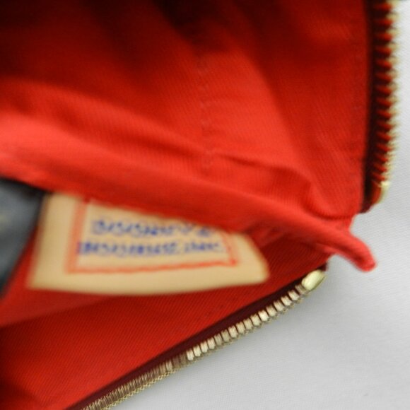 Dooney & Bourke Leather North South 3 Zip Crossbody bag purse mauve small pebble - Picture 12 of 13